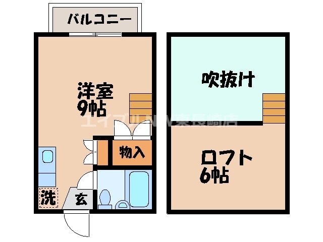 クィーンパレス赤迫の物件間取画像