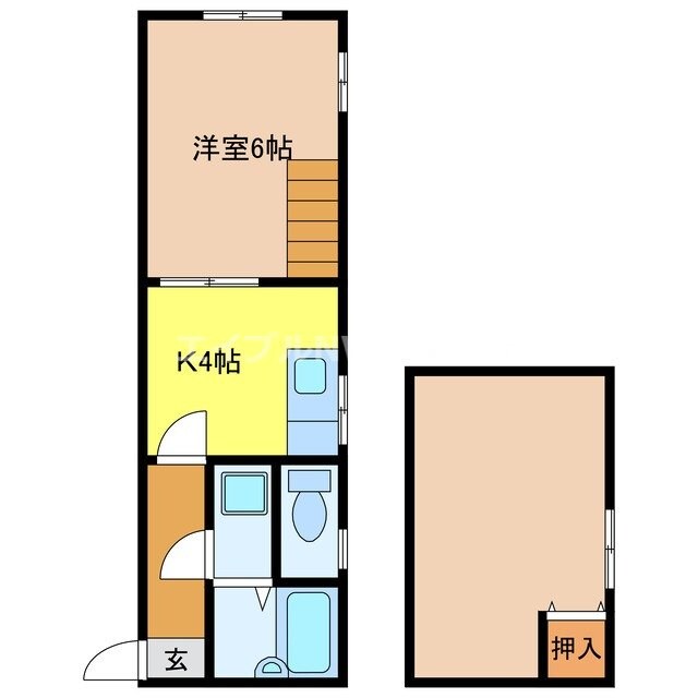 長崎駅 徒歩34分 2階の物件間取画像