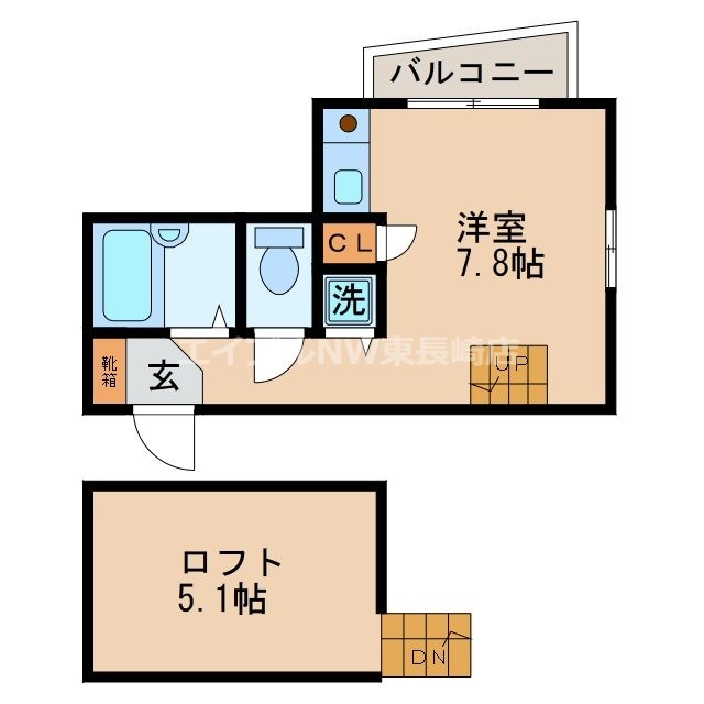 GINZA　R　長崎大学の物件間取画像