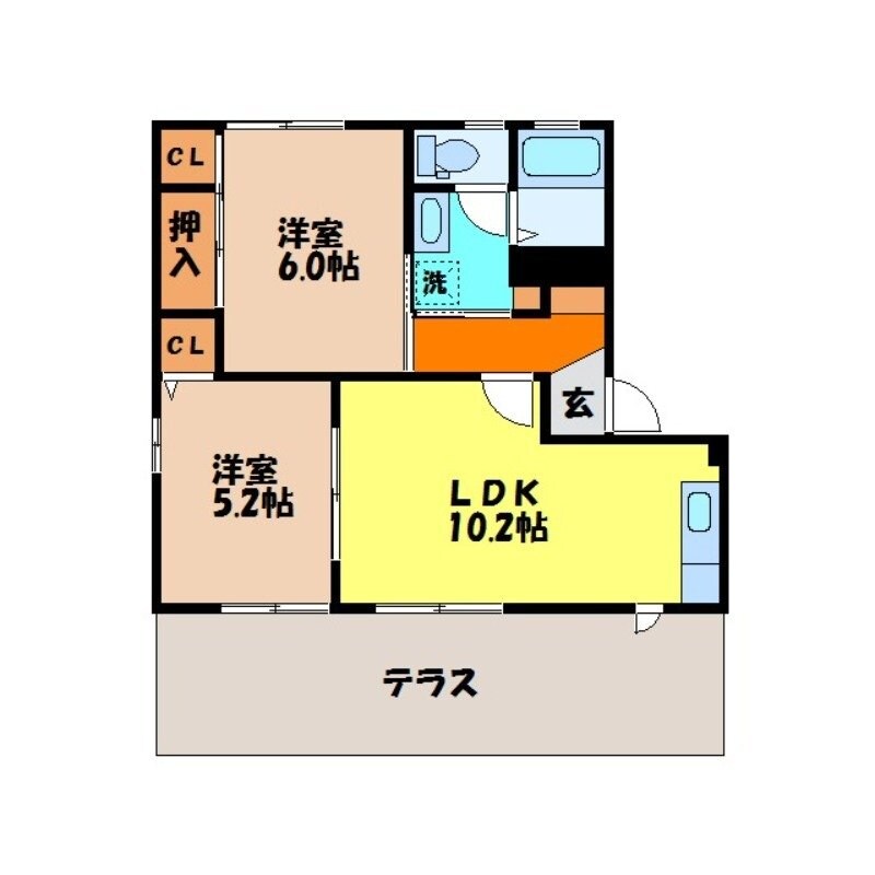 バリュージュKの物件間取画像