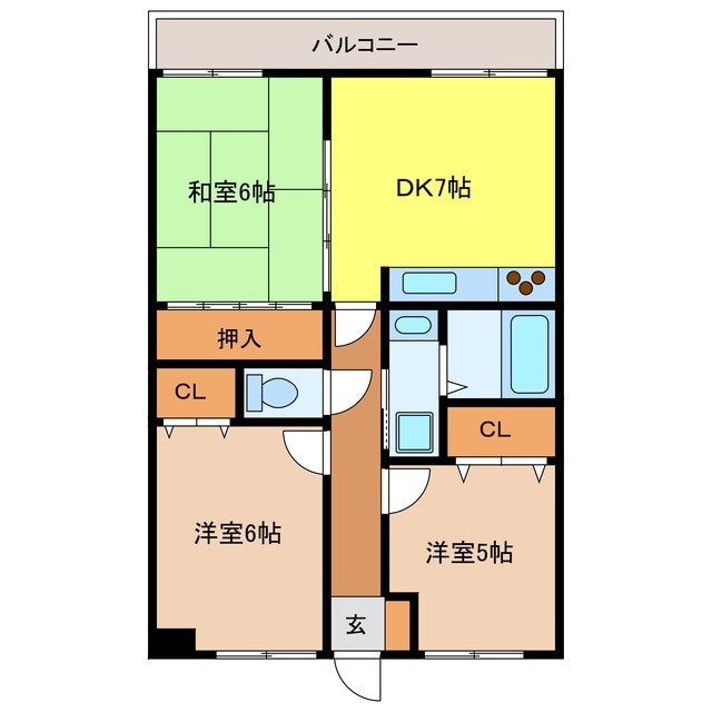 リバー山王の物件間取画像