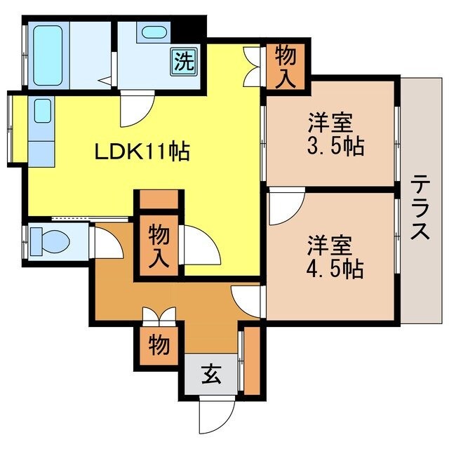 山添アパートの物件間取画像