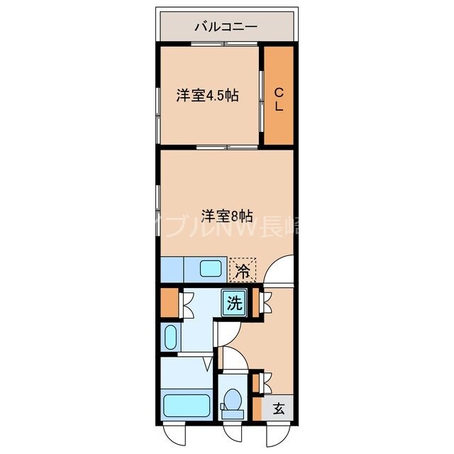 ベルリード扇町の物件間取画像