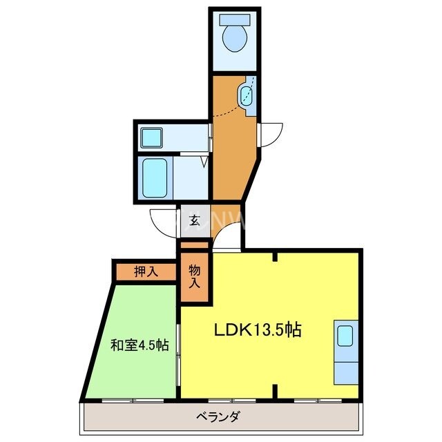 石橋駅 徒歩2分 2階の物件間取画像