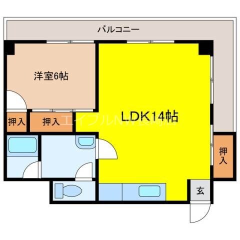 プレジデント長崎の物件間取画像