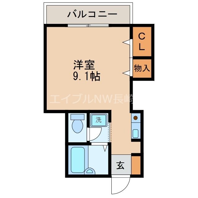 パージュ弐番館の物件間取画像