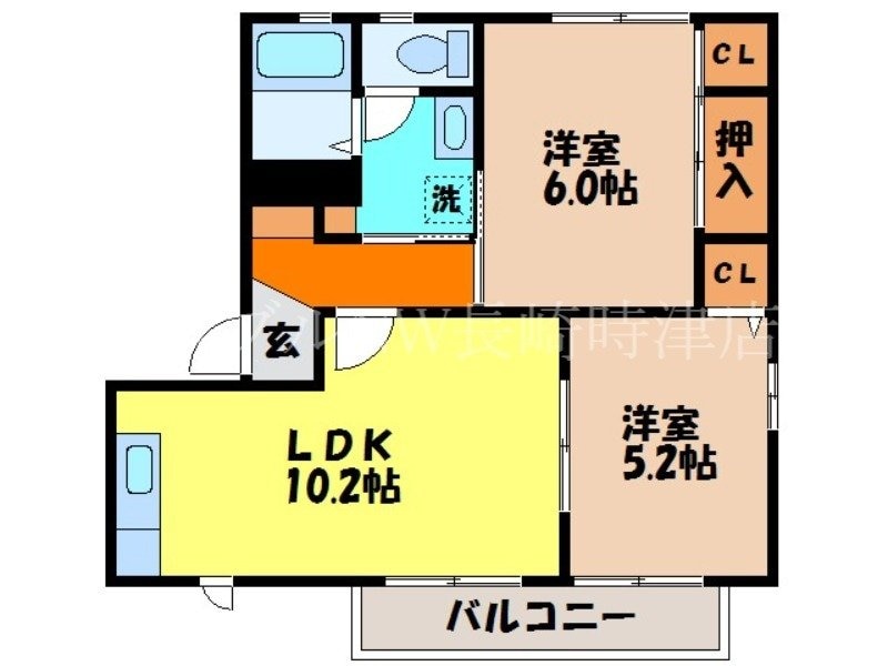 バリュージュKの物件間取画像