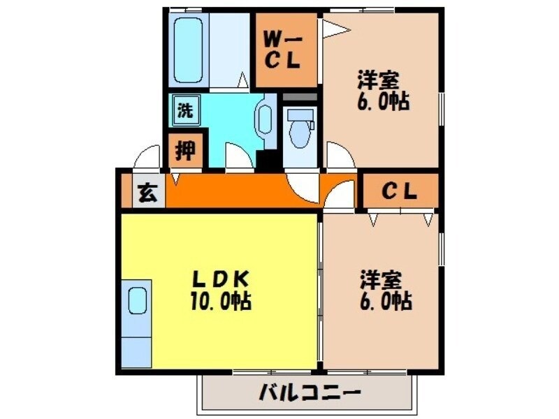 高田駅 徒歩25分 2階の物件間取画像