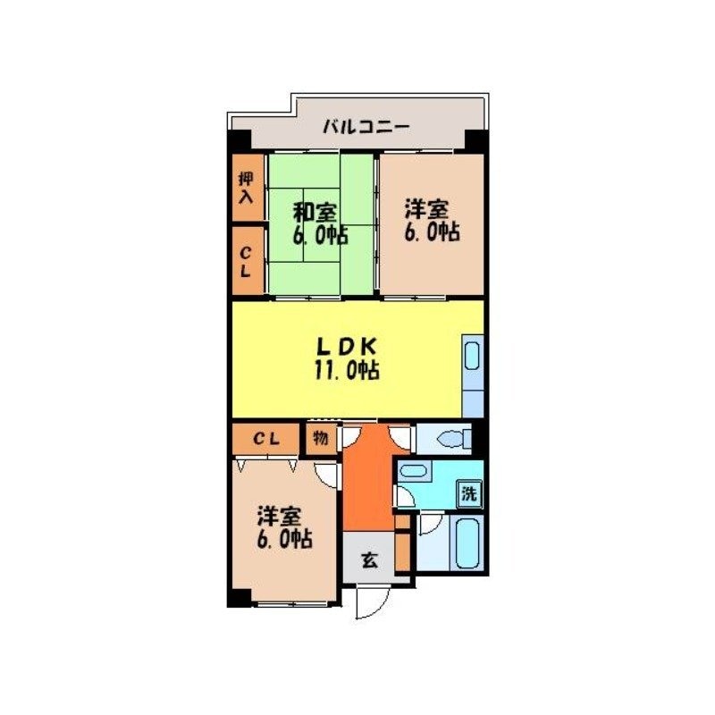 エクセレンス下屋敷Ⅱの物件間取画像