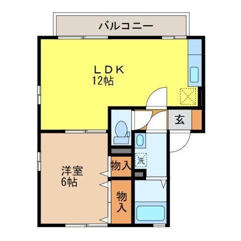 ステラ深堀 B棟の物件間取画像