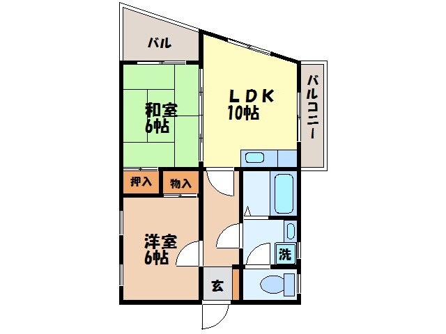 ソシアル山下の物件間取画像