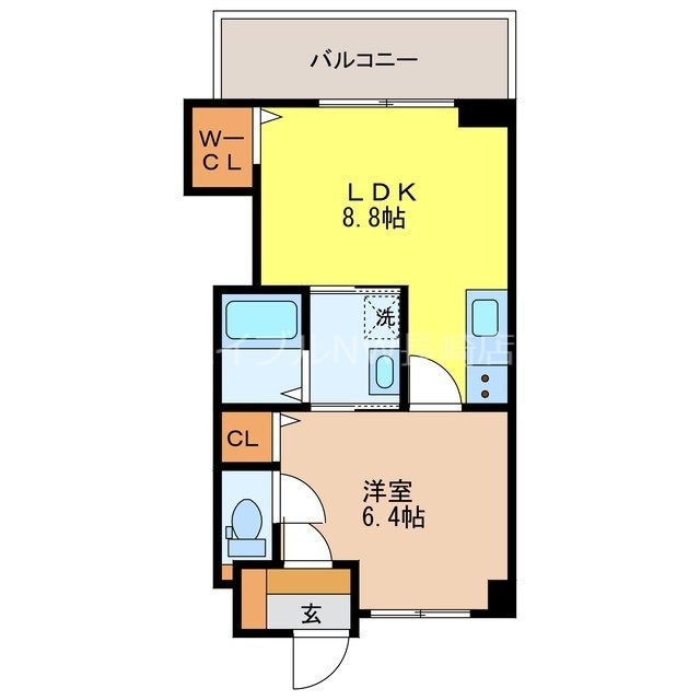 modern palazzo文教通りの物件間取画像