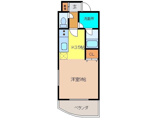 モンパルト万屋の物件間取画像