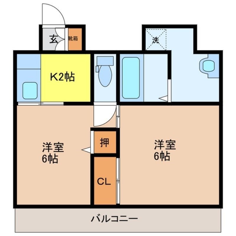 市丸ハイツ（旧館）の物件間取画像