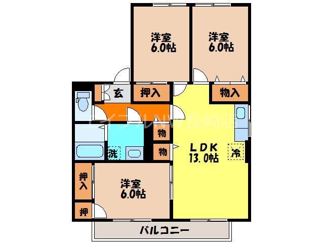 まなび野参番館の物件間取画像