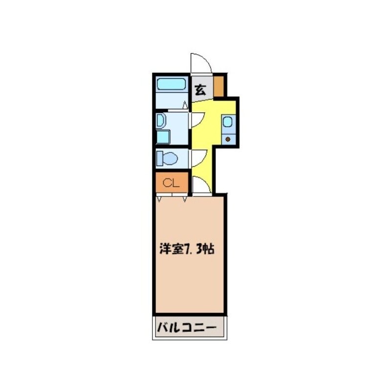 アミティ八番館の物件間取画像