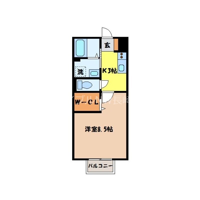 喜々津駅 徒歩28分 1階の物件間取画像