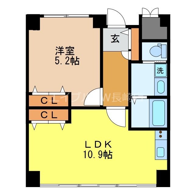 ドエル梁川公園の物件間取画像