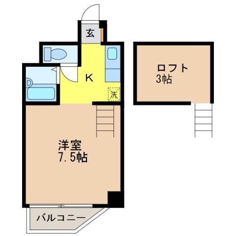 パージュ参番館の物件間取画像