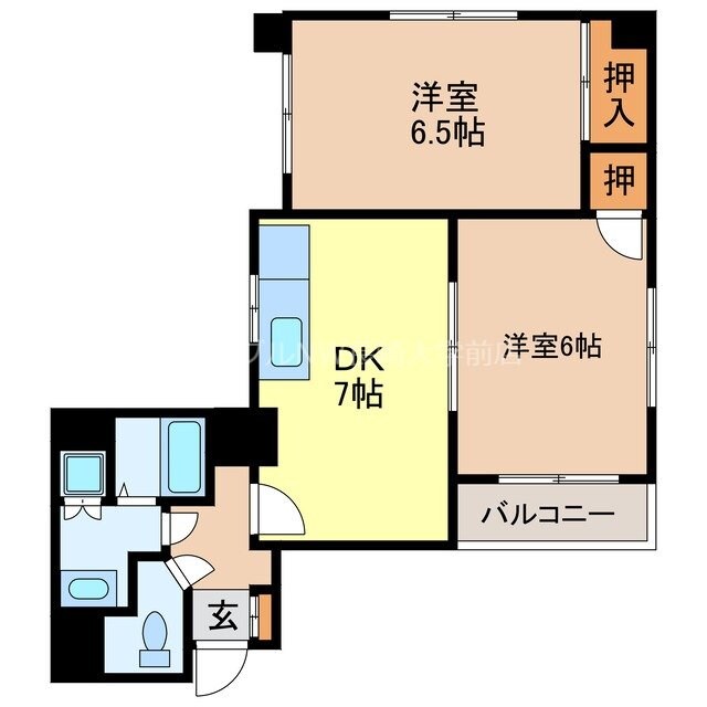 ブランディール鮫島の物件間取画像