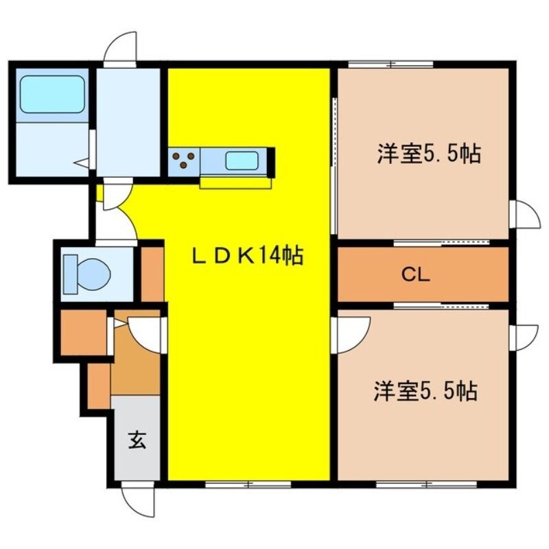 ディアコートTRYの物件間取画像