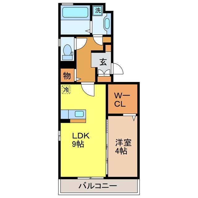 カーサデルソルの物件間取画像