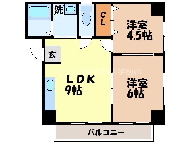 カルフール泉の物件間取画像