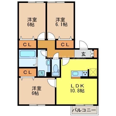 ウィット深堀の物件間取画像