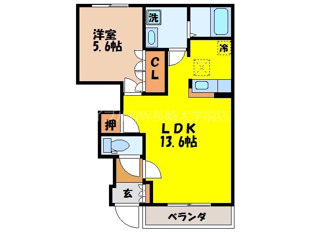 サウスレディの物件間取画像