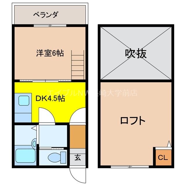 長崎駅 徒歩34分 2階の物件間取画像