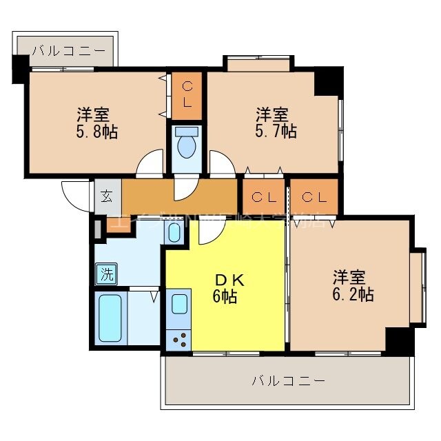 扇ヒルズの物件間取画像