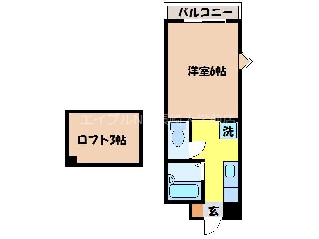 肥前古賀駅 徒歩68分 6階の物件間取画像