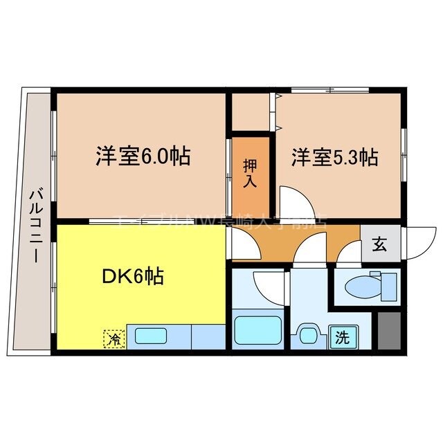 HILL SIDEⅢの物件間取画像