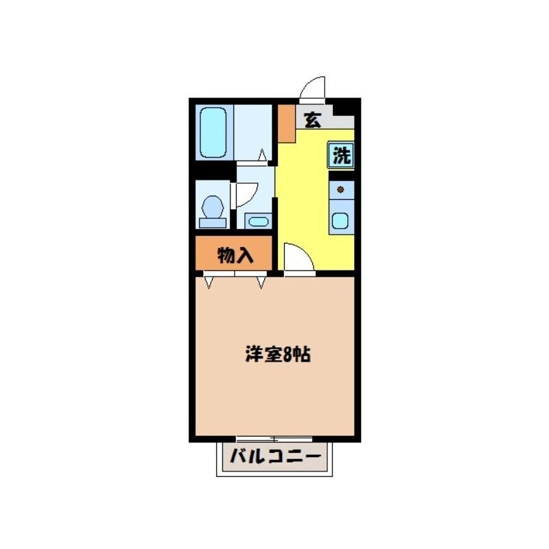 セジュール馬場の物件間取画像