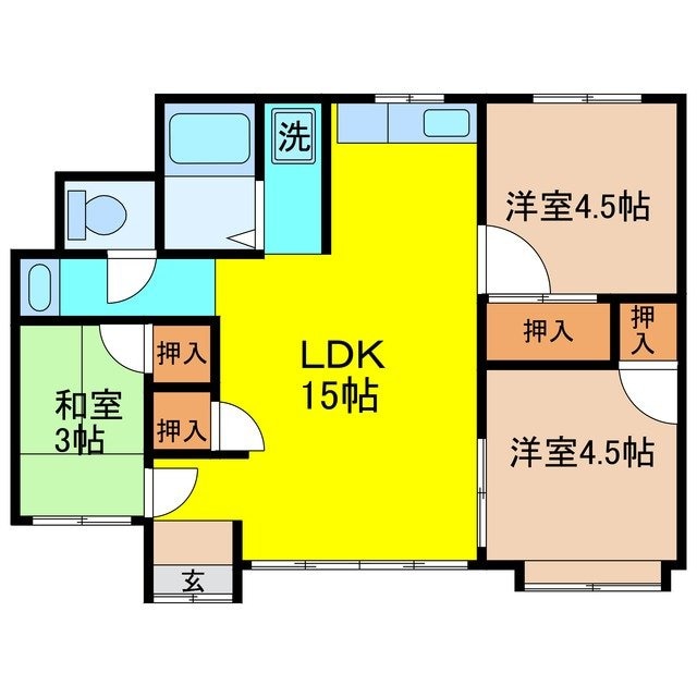 崇福寺駅 徒歩13分 1階の物件間取画像