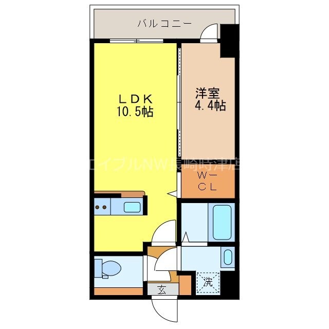 modern palazzo文教通りの物件間取画像