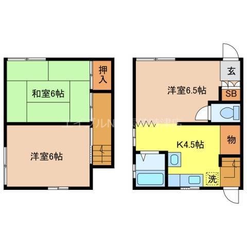 崇福寺駅 徒歩12分 1階の物件間取画像