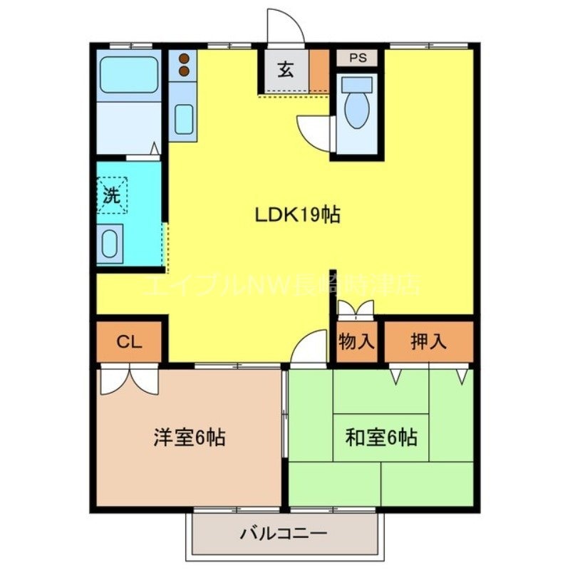 フルールヒルズの物件間取画像