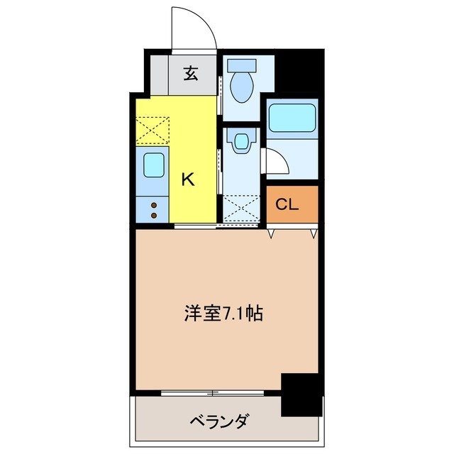 桜町駅 徒歩4分 2階の物件間取画像