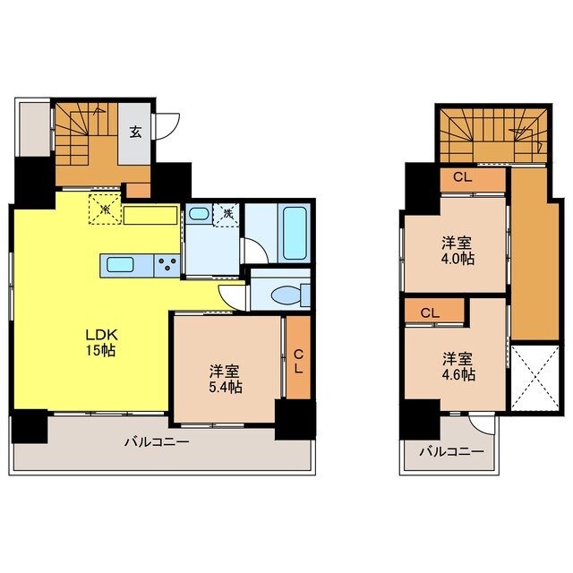 桜町駅 徒歩4分 8階の物件間取画像