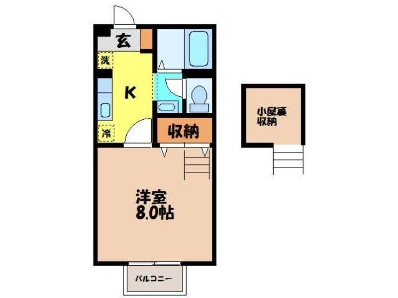 エーデルハイム吉村Ⅰの物件間取画像