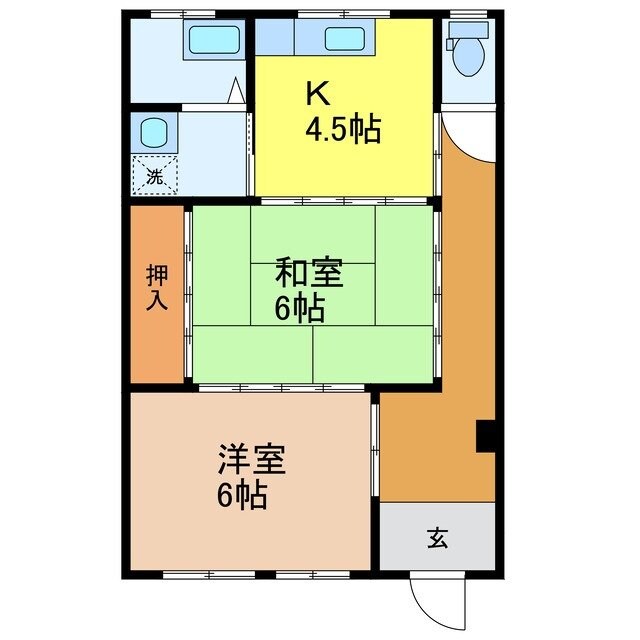 松尾ビル(淵町)の物件間取画像
