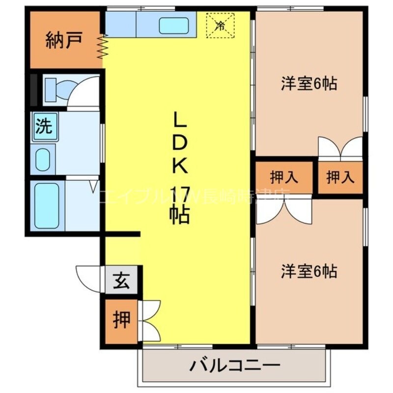 セジュールやまぐちの物件間取画像