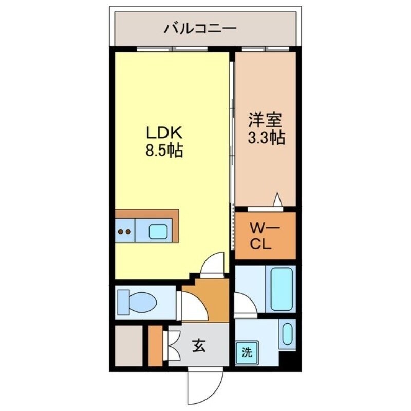 デ・クメール滑石の物件間取画像