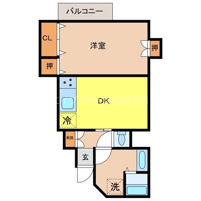 アステール春木Ⅱの物件間取画像