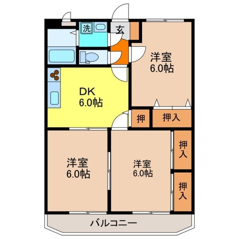 柿田マンションの物件間取画像