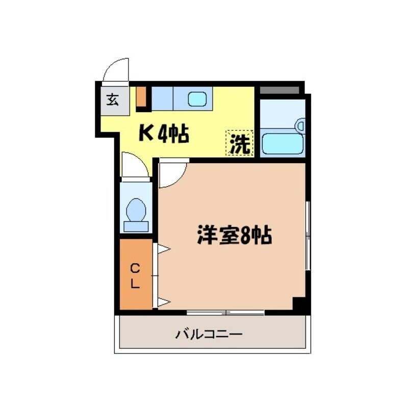 井手口第二コーポの物件間取画像