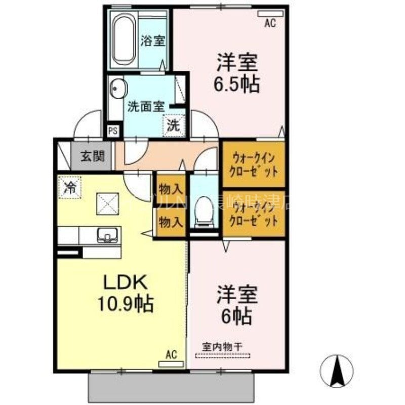 大村駅 徒歩30分 1階の物件間取画像