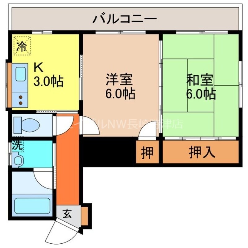 平野ビルの物件間取画像