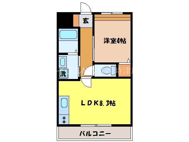 サニーウェルサカイの物件間取画像